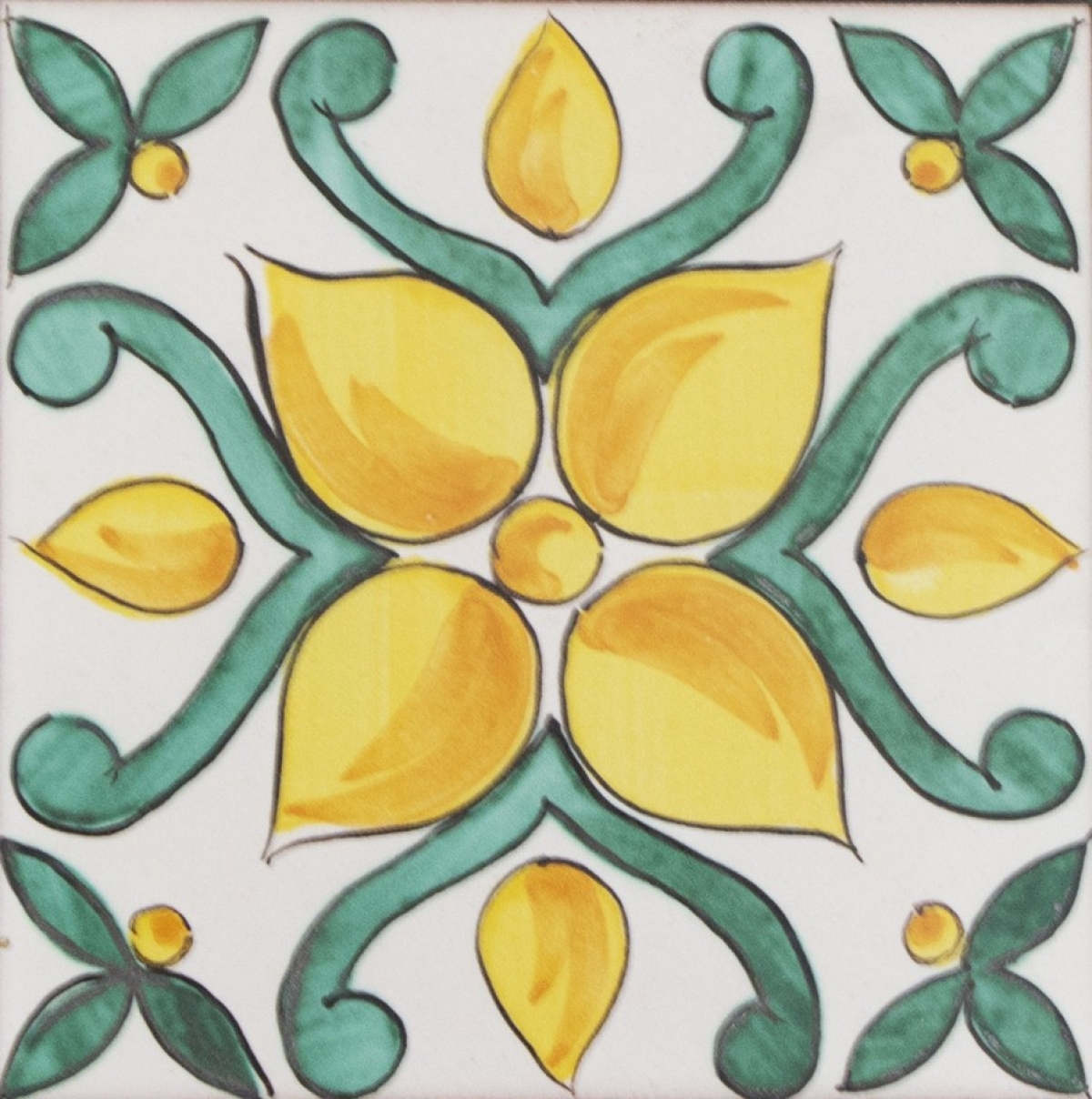 maiolica siciliana decorata a mano